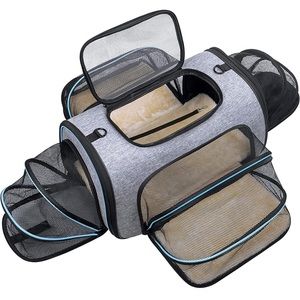 Airline Approved Pet Carrier, Soft Sided Pet Travel Carrier 4 Sides